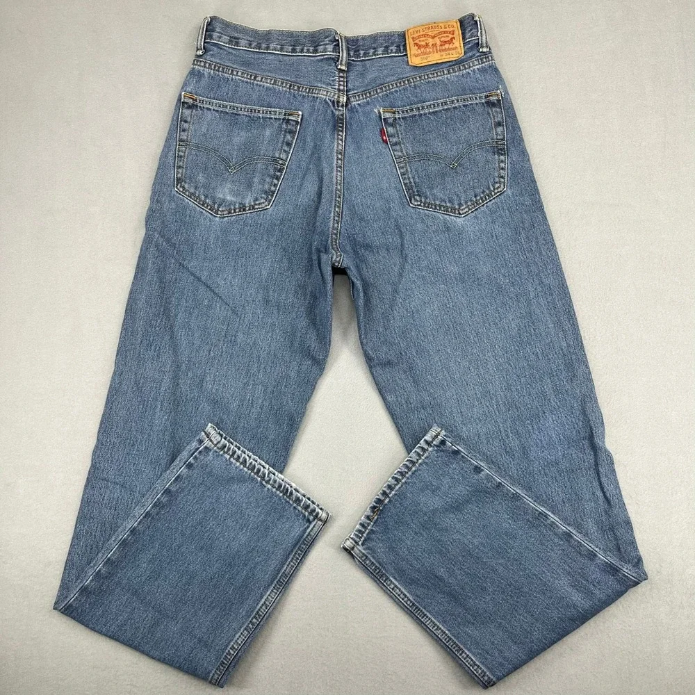 Levis 550 Relaxed Fit Tapered Leg Mens‎ Jeans Medium Wash Blue Size 34